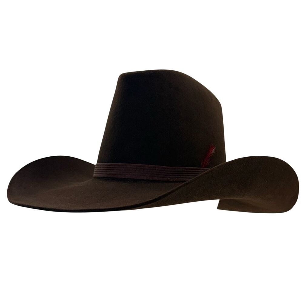 Vintage 80s Resistol 5X Beaver Felt Western Cowboy Ha… - Gem